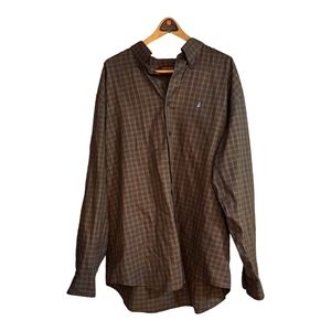 Nordstrom Brown Cotton Button Down